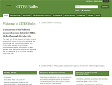 Tablet Screenshot of citesbulbs.myspecies.info
