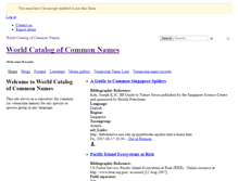 Tablet Screenshot of common-names.myspecies.info